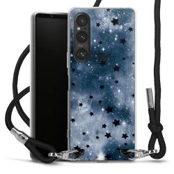 New Carry Case Transparent Stoff schwarz/silber