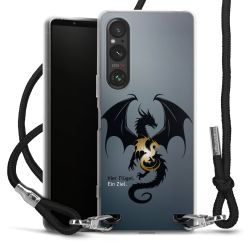 New Carry Case Transparent Stoff schwarz/silber