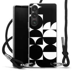 New Carry Case Transparent Stoff schwarz/silber