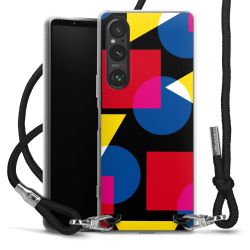 New Carry Case Transparent Stoff schwarz/silber