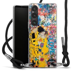 New Carry Case Transparent Stoff schwarz/silber