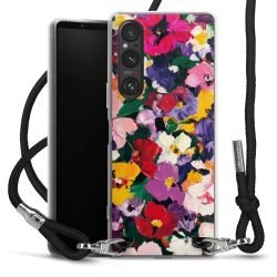 New Carry Case Transparent Stoff schwarz/silber