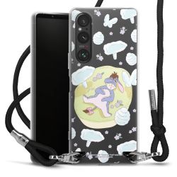 New Carry Case Transparent Stoff schwarz/silber