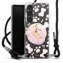 New Carry Case Transparent Stoff schwarz/silber