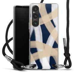 New Carry Case Transparent Stoff schwarz/silber