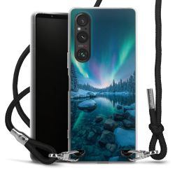 New Carry Case Transparent Stoff schwarz/silber