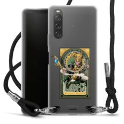 New Carry Case Transparent Stoff schwarz/silber