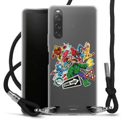 New Carry Case Transparent Stoff schwarz/silber