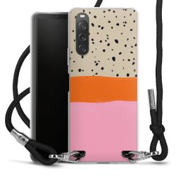 New Carry Case Transparent Stoff schwarz/silber