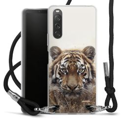 New Carry Case Transparent Stoff schwarz/silber