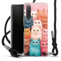 New Carry Case Transparent Stoff schwarz/silber