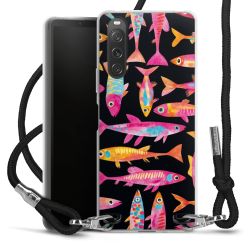 New Carry Case Transparent Stoff schwarz/silber