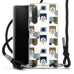 New Carry Case Transparent Stoff schwarz/silber