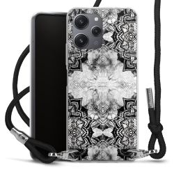 Carry Case Transparent Fabric black/silver