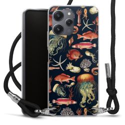 New Carry Case Transparent Stoff schwarz/silber