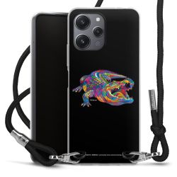 New Carry Case Transparent Stoff schwarz/silber