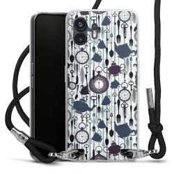 Carry Case Transparent Fabric black/silver