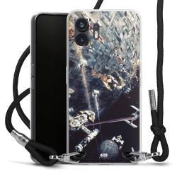 Carry Case Transparent Fabric black/silver