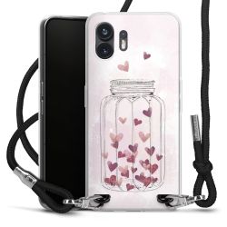 Carry Case Transparent Fabric black/silver