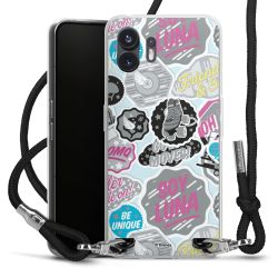 Carry Case Transparent Fabric black/silver