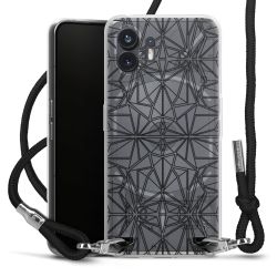 Carry Case Transparent Fabric black/silver