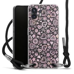 Carry Case Transparent Fabric black/silver