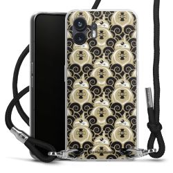 Carry Case Transparent Fabric black/silver