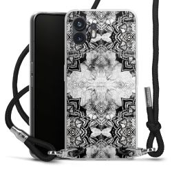 Carry Case Transparent Fabric black/silver