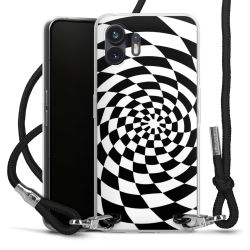 Carry Case Transparent Fabric black/silver