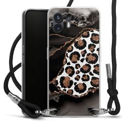 Carry Case Transparent Fabric black/silver