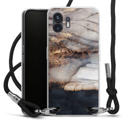 Carry Case Transparent Fabric black/silver