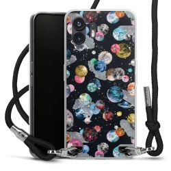 Carry Case Transparent Fabric black/silver