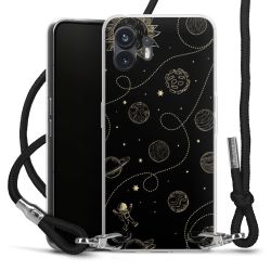 Carry Case Transparent Fabric black/silver