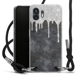 Carry Case Transparent Fabric black/silver