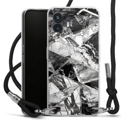 Carry Case Transparent Fabric black/silver