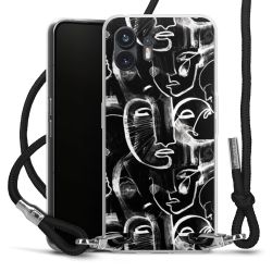 Carry Case Transparent Fabric black/silver