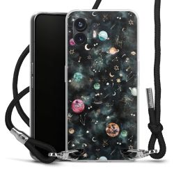 Carry Case Transparent Fabric black/silver