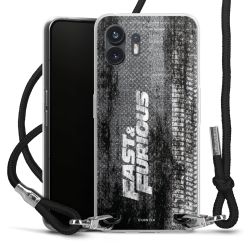 Carry Case Transparent Fabric black/silver