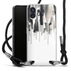 Carry Case Transparent Fabric black/silver