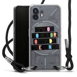 New Carry Case Transparent Stoff schwarz/silber