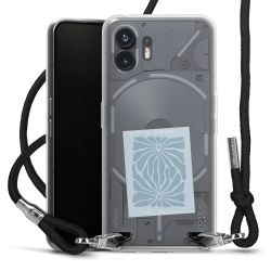 New Carry Case Transparent Stoff schwarz/silber