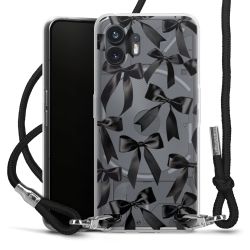 New Carry Case Transparent Stoff schwarz/silber