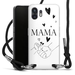 New Carry Case Transparent Stoff schwarz/silber