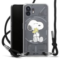 New Carry Case Transparent Stoff schwarz/silber