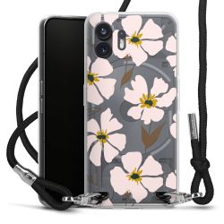 New Carry Case Transparent Stoff schwarz/silber