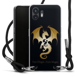 New Carry Case Transparent Stoff schwarz/silber