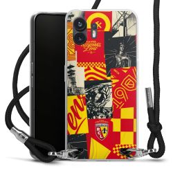 New Carry Case Transparent Stoff schwarz/silber