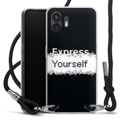 New Carry Case Transparent Stoff schwarz/silber