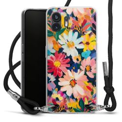 New Carry Case Transparent Stoff schwarz/silber