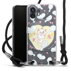 New Carry Case Transparent Stoff schwarz/silber